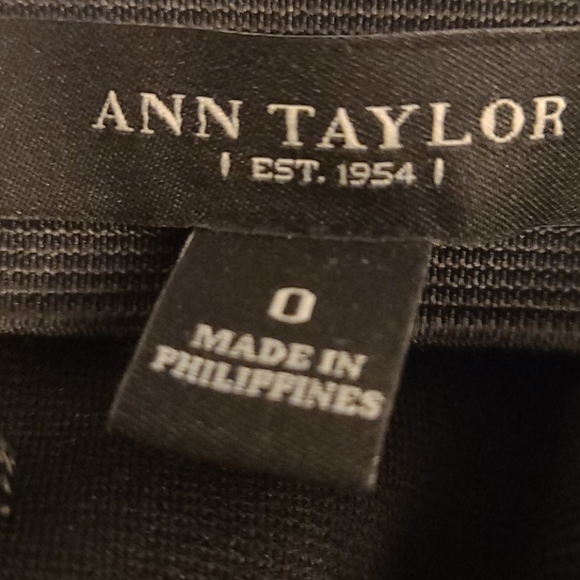 Ann Taylor Purple and Black Striped Pencil Skirt - Picture 7 of 7